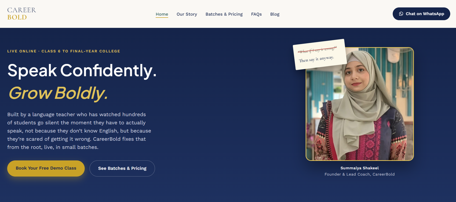 CareerBold Website